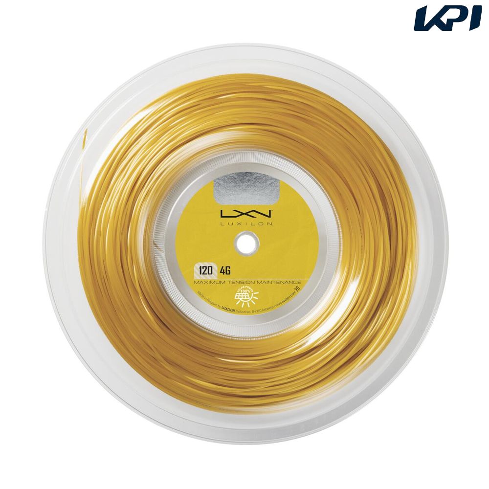 ルキシロン LUXILON テニスガット・ストリング    LUXILON 4G 120 200M REEL GOLD 120 200mロール WR8313301120 LUXILON（ルキシロン） テニスガット・ストリング LUXILON 4G 120 200M