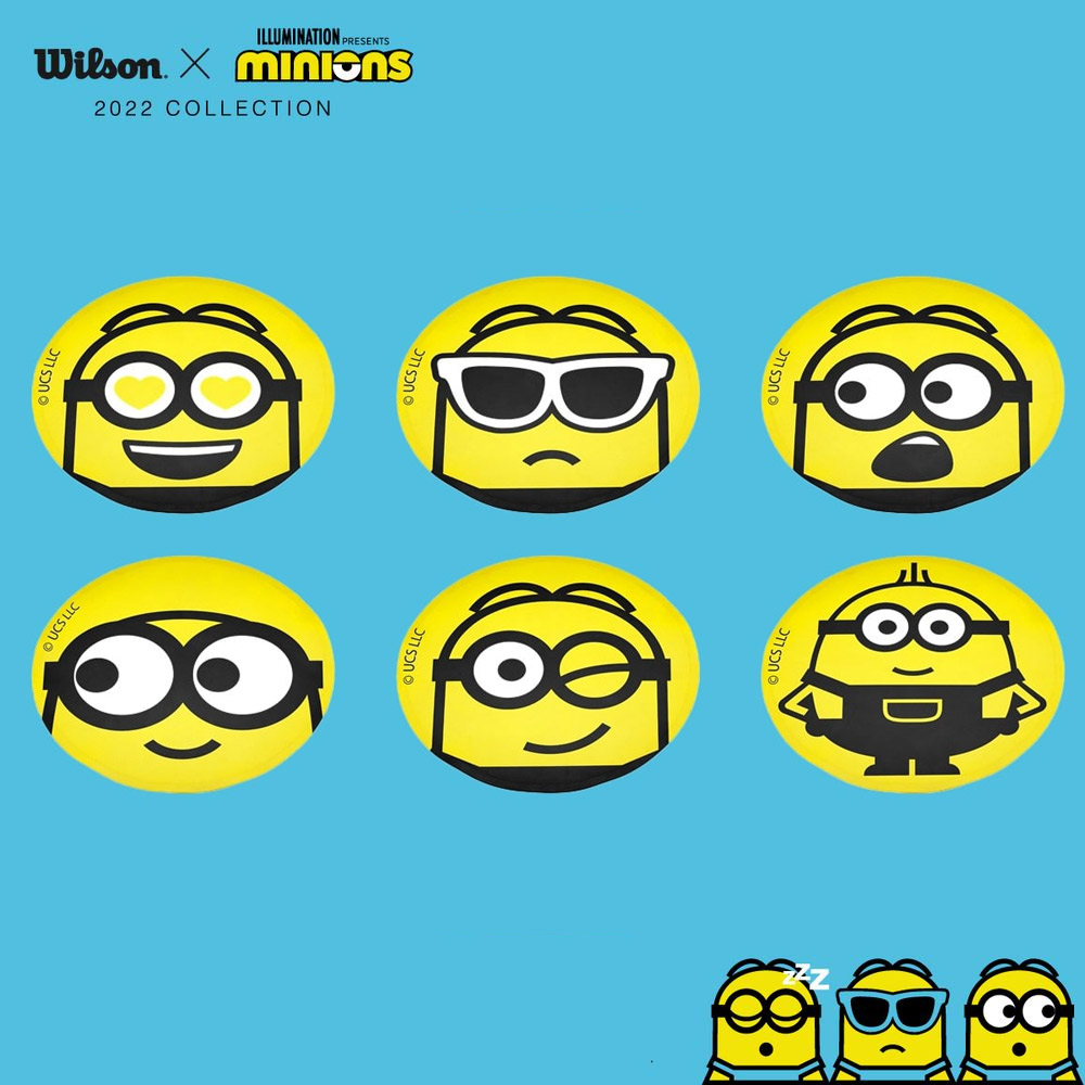 �w�����o�ׁx�E�C���\�� Wilson �e�j�X�R�[�g�p�i  MINIONS MARKER SPOTS �~�j�I���Y �}�[�J�[�X�|�b�g WR8414001001