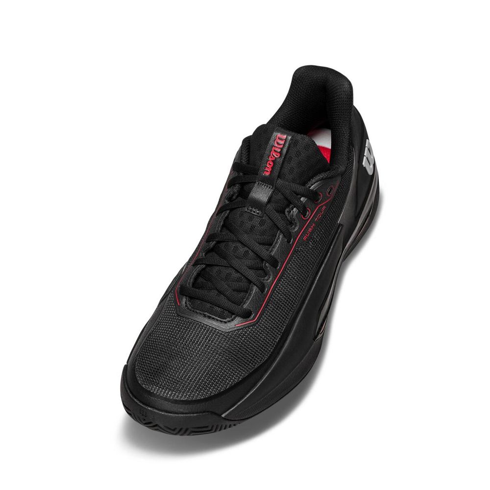 Wilson テニスシューズ ブラック Wilson（ウイルソン） テニスシューズ メンズ Rush Tour 5 CTC BKRDGY