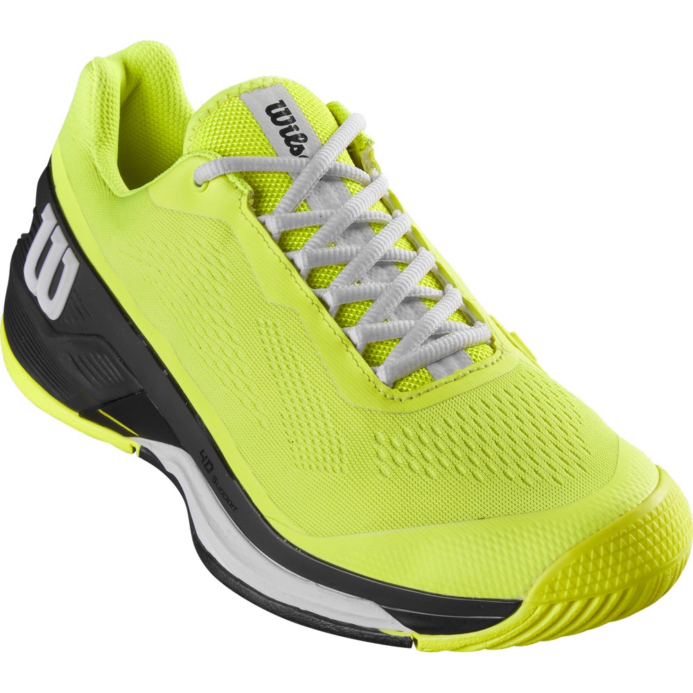 Buy Wilson Rush Pro 4.0 All Court Shoe Kids Neon Yellow