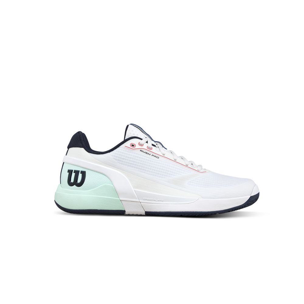 Wilson テニスシューズ Rush PRO(ラッシュプロ2.5) メンズ Wilson（ウイルソン） テニスシューズ メンズ RUSH PRO 5 Wh/Bay/Fiery