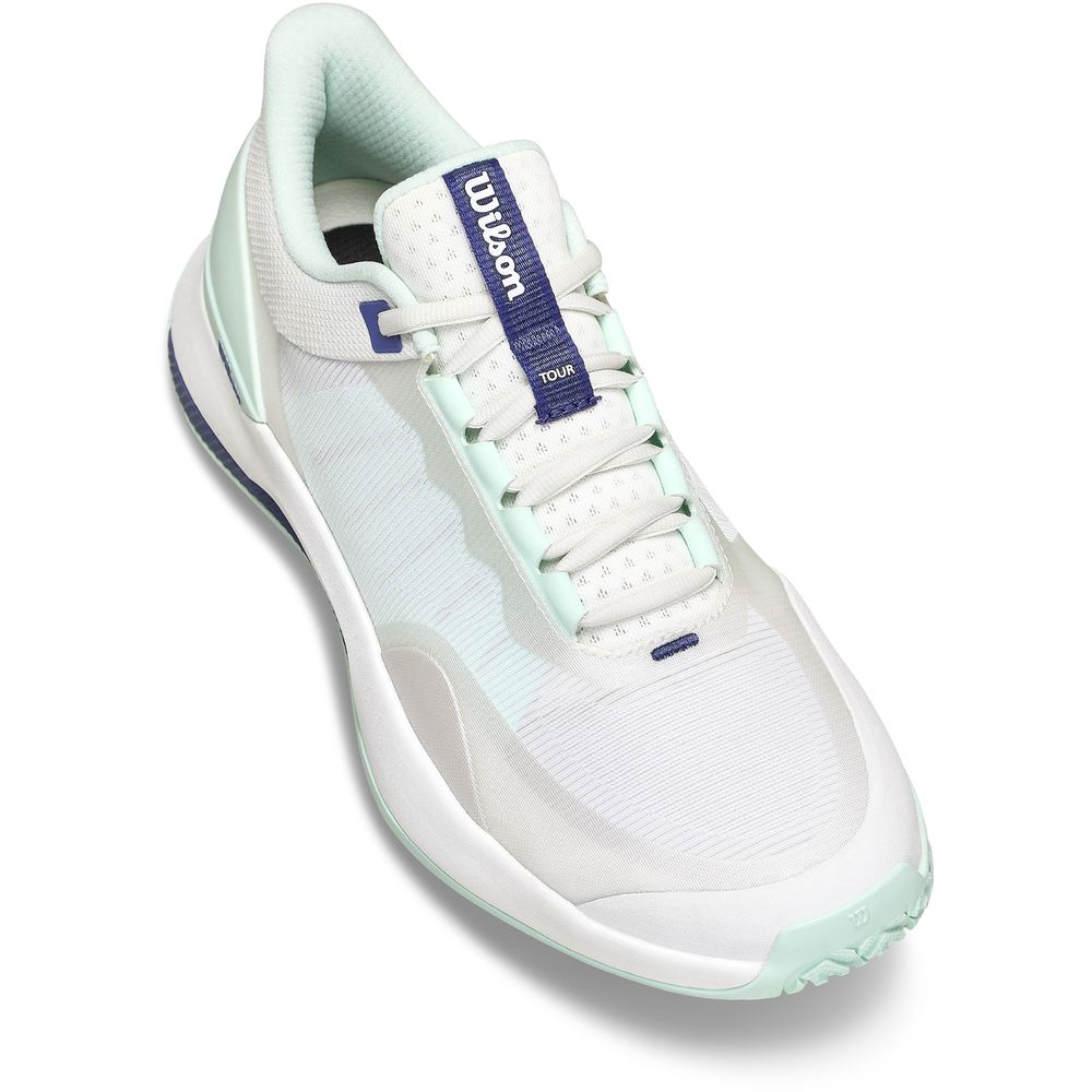 ウイルソン Wilson テニスシューズ レディース イントリーグ ツアー オムニ INTRIGUE TOUR OMNI Wh／Bay 6 WRS340110U