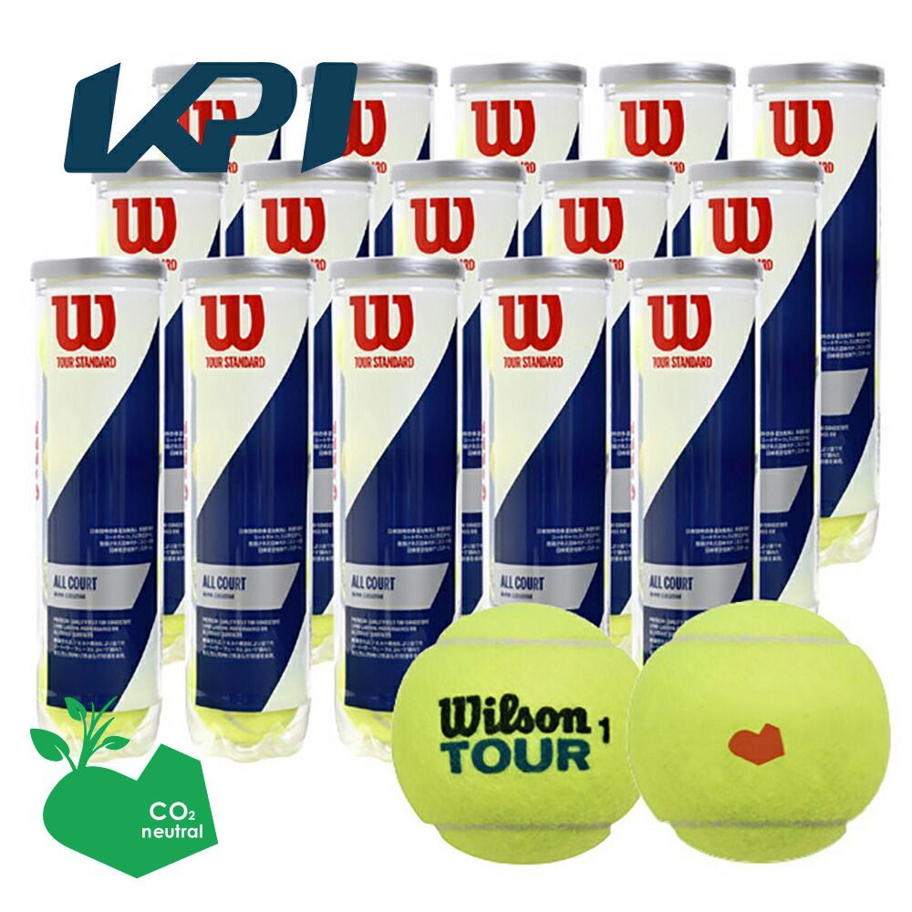 「365日出荷」「KPIオリジナルモデル」Wilson ウイルソン TOUR STANDARD ツアー・スタンダード 1箱 15缶  WRT103800 テニスボール「KPI限定」｜kpi