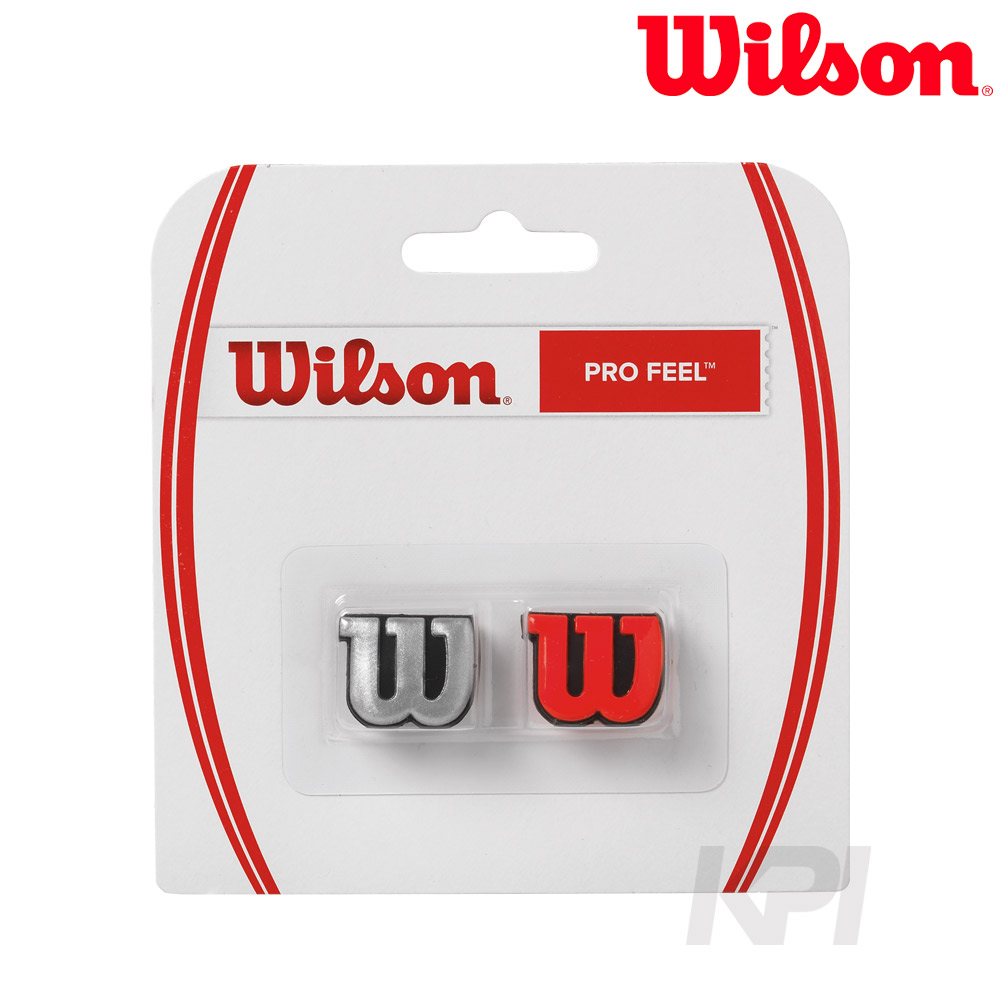Wilson ウイルソン 「PRO FEEL プロフィール レッド＆シルバー WRZ537600」振動止め『即日出荷』