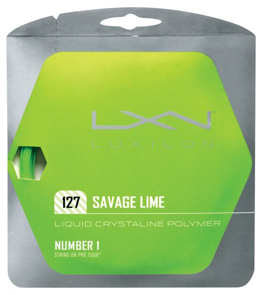 LUXILON ルキシロン 「SAVAGE 127  サベージ127 ライム WRZ994500」硬式テニスストリング ガット 『即日出荷』｜kpi