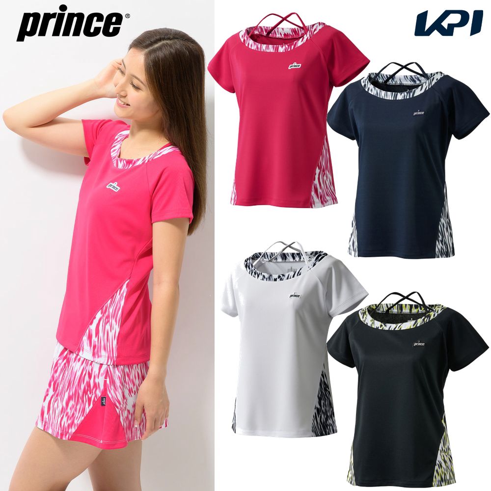 りサイズに プリンス PRINCE テニスウェア ゲームシャツ レディース Lワンピース WS3405 ―ポロシャツ