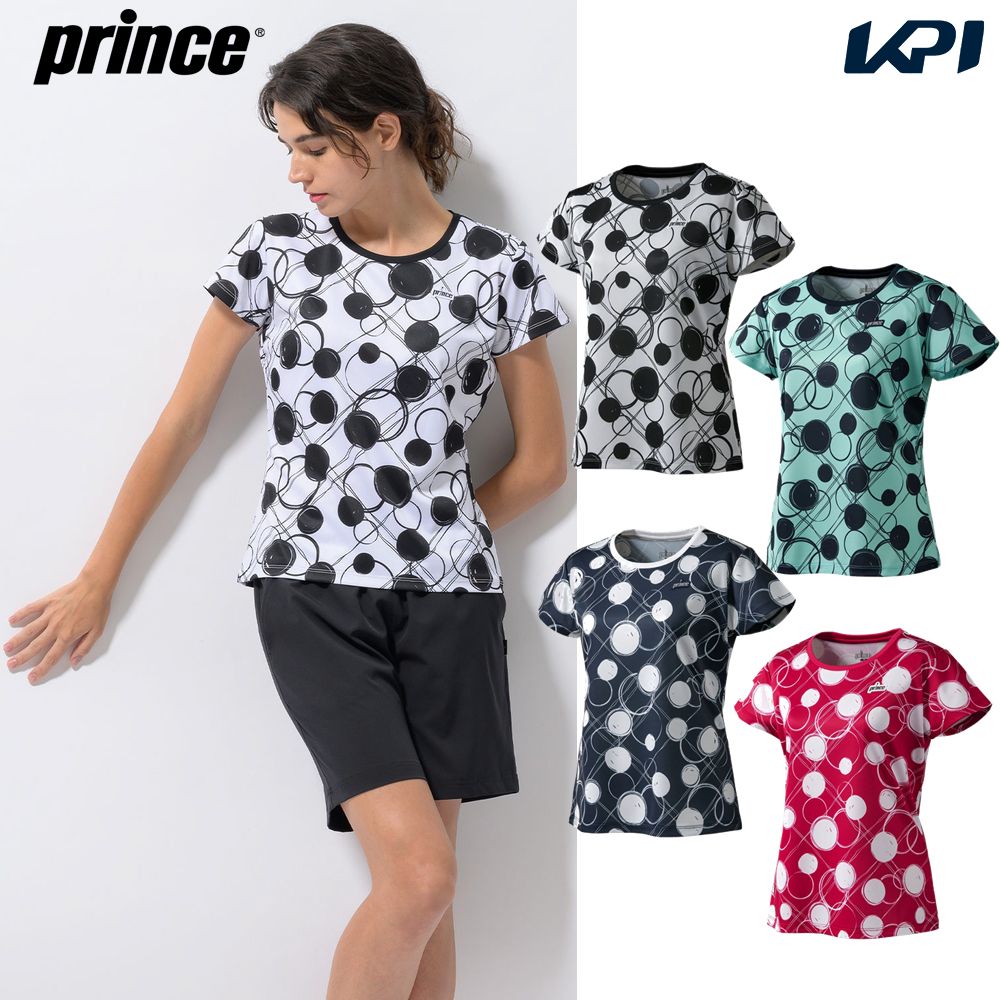 プリンス Prince テニスウェア レディース ゲームシャツ WS3057 2023SS