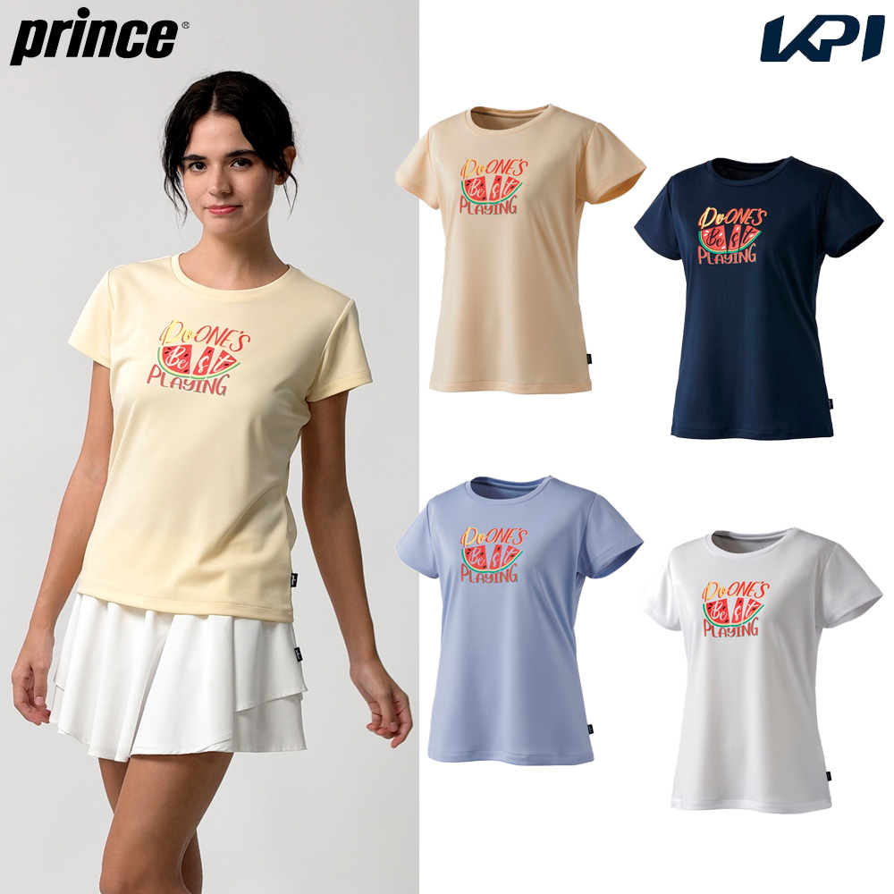 プリンス Prince テニスウェア レディース   Ｔシャツ WS4058 2024SS