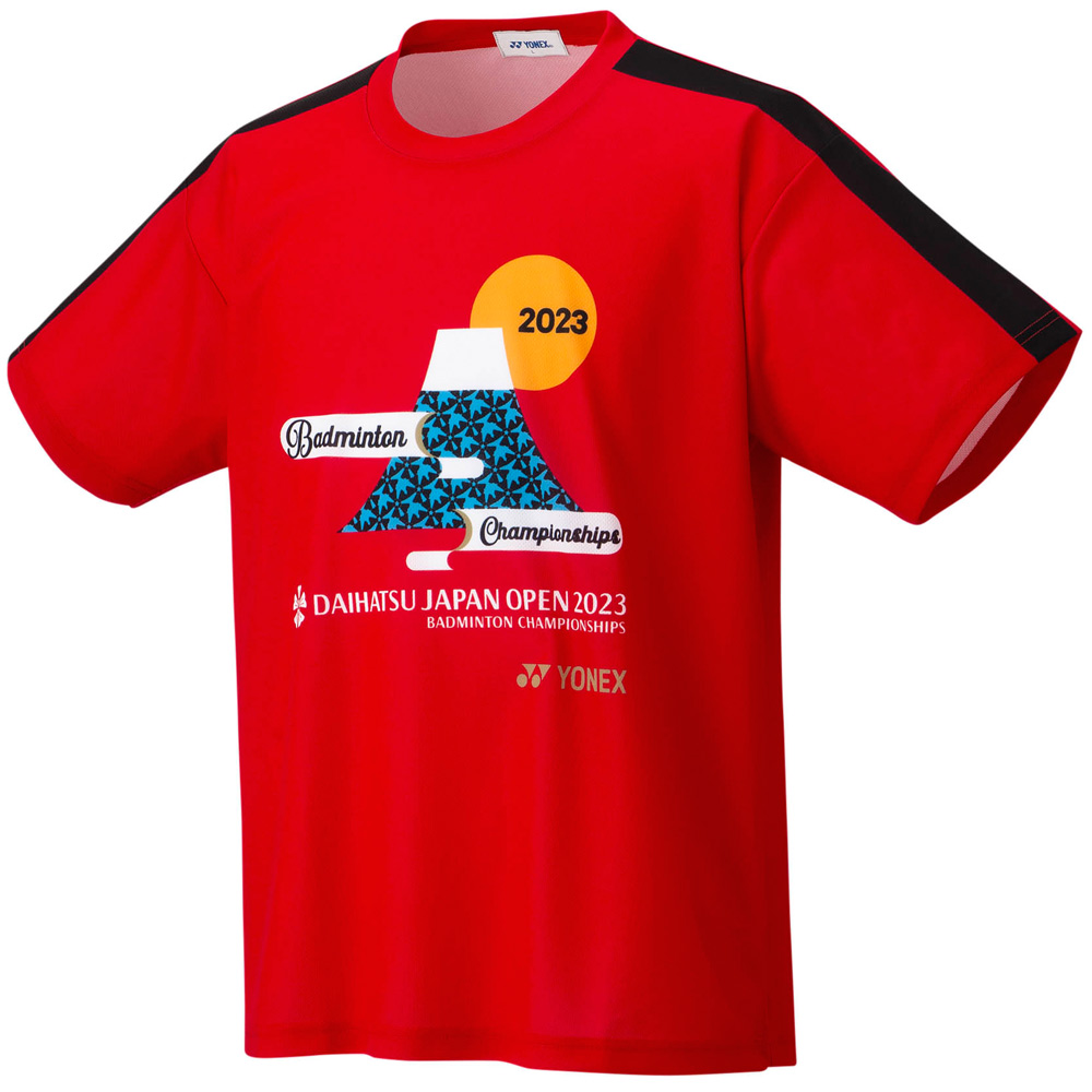 2022超人気 YONEX ダイハツジャパンオープン Tシャツ Mサイズ フレイムレッド