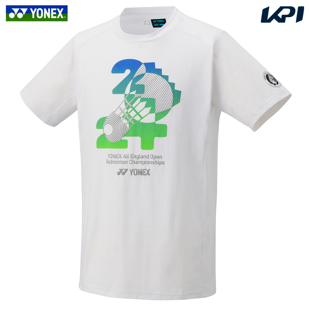 「365日出荷」ヨネックス YONEX バドミントンウェア ジュニア  全英選手権2024大会記念Tシャツ ホワイト 受注会限定モデル YOB24002 『即日出荷』
