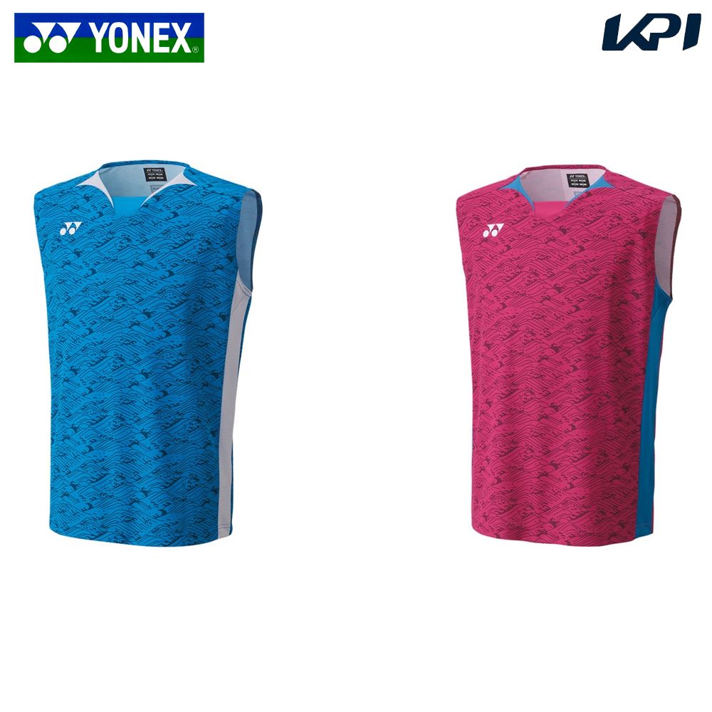 ヨネックス YONEX テニスウェア メンズ   ゲームシャツ ノースリーブ  10614 2024SS｜kpi24