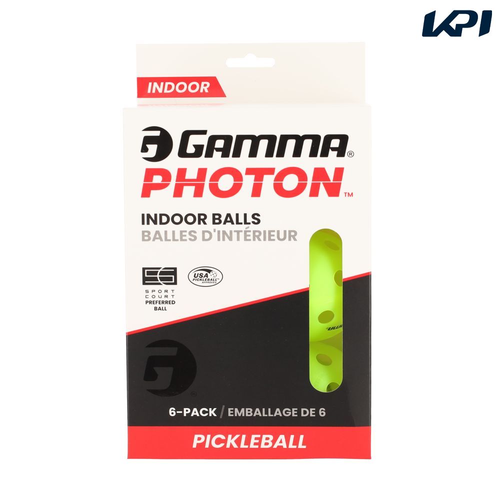 ガンマ GAMMA ピックルボールボール PICKLEBALL PHOTON INDOOR BALL 6P