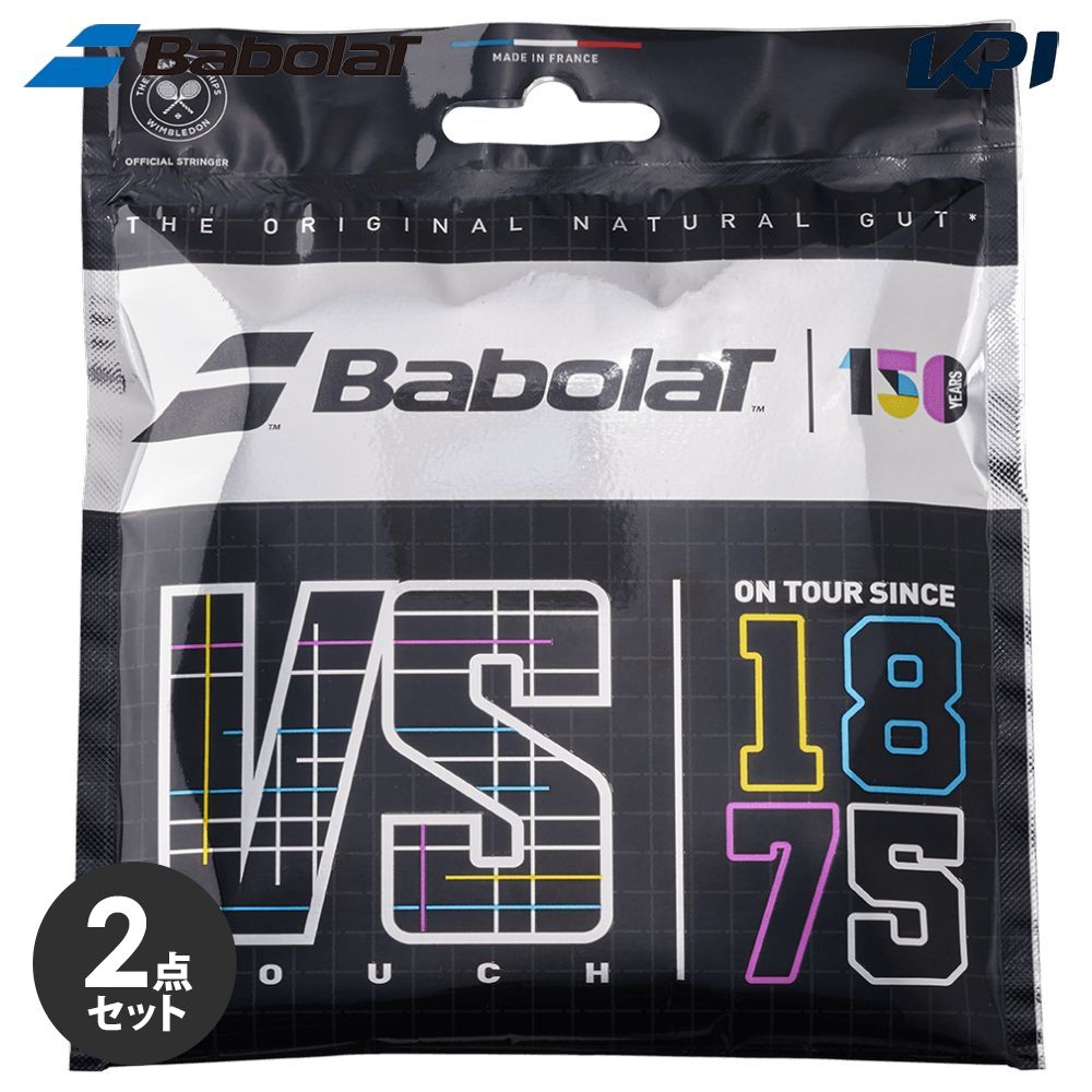 �u2�Z�b�g�v�o�{�� Babolat �e�j�X�K�b�g�E�X�g�����O Touch VS 12M 150 years �^�b�` VS �o�{���X�g�����O�a��150���N����p�b�P�[�W 201033