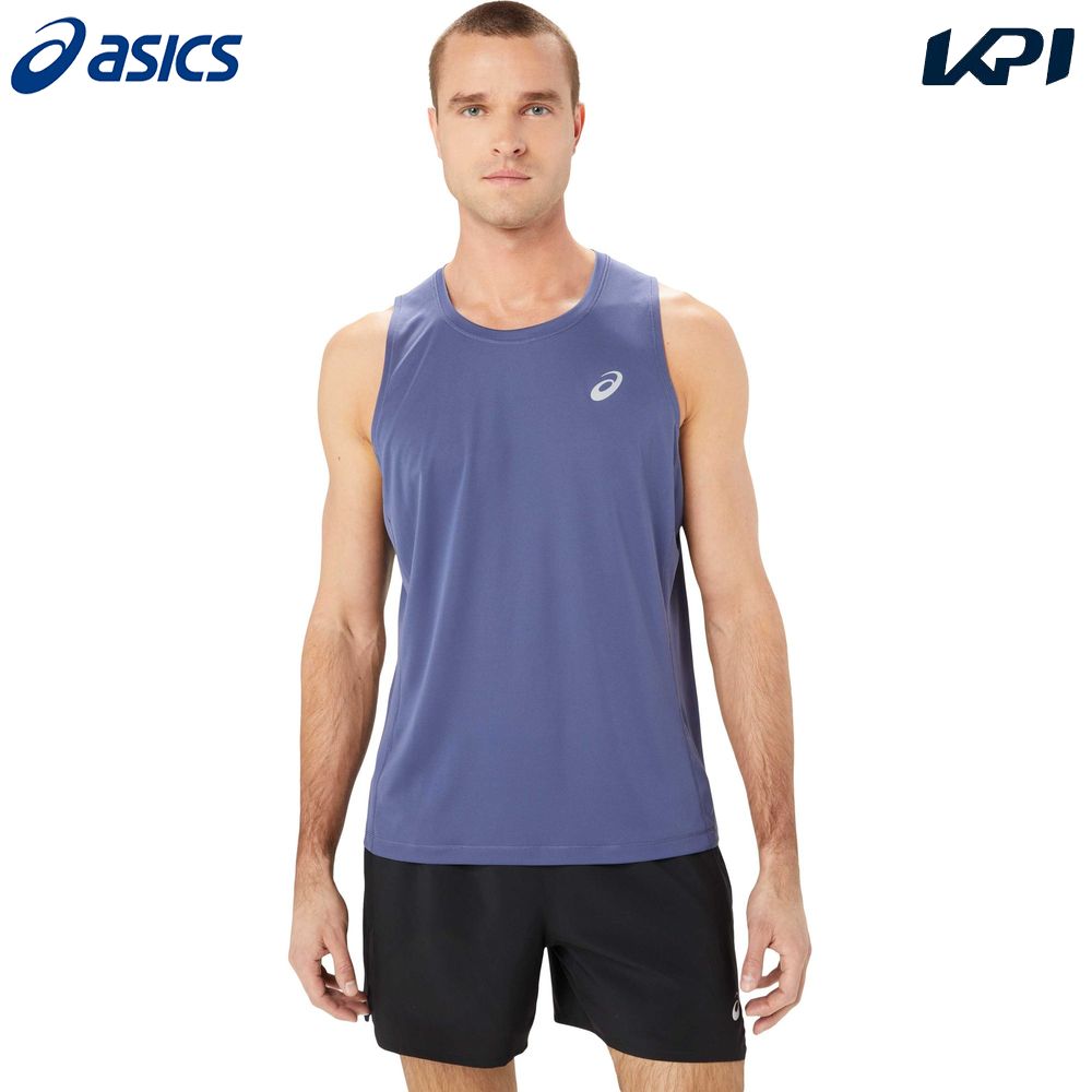 アシックス asics ランニングウェア メンズ   SILVER SINGLET ノースリーブシャツ 2011C351-2024 2024SS｜kpi24