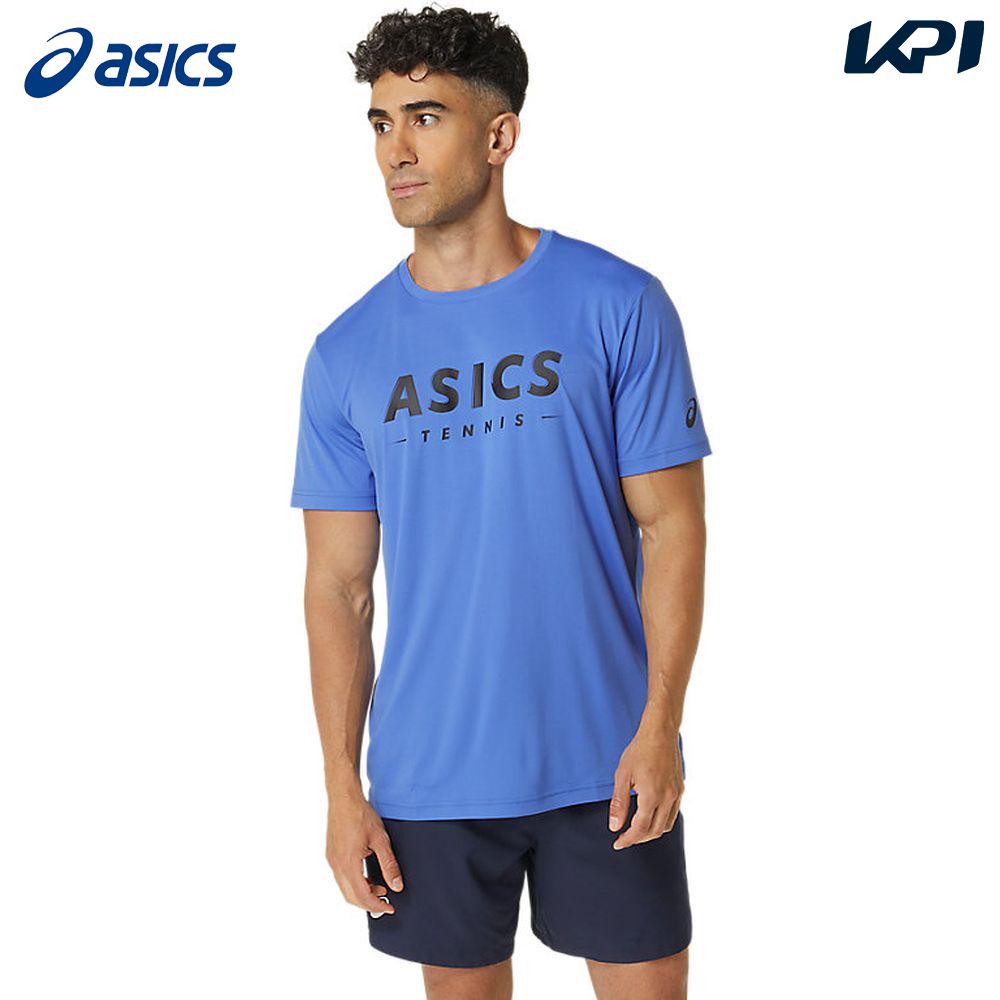 アシックス asics テニスウェア メンズ   ドライプリント半袖シャツ 2041A259-- 2024SS｜kpi24