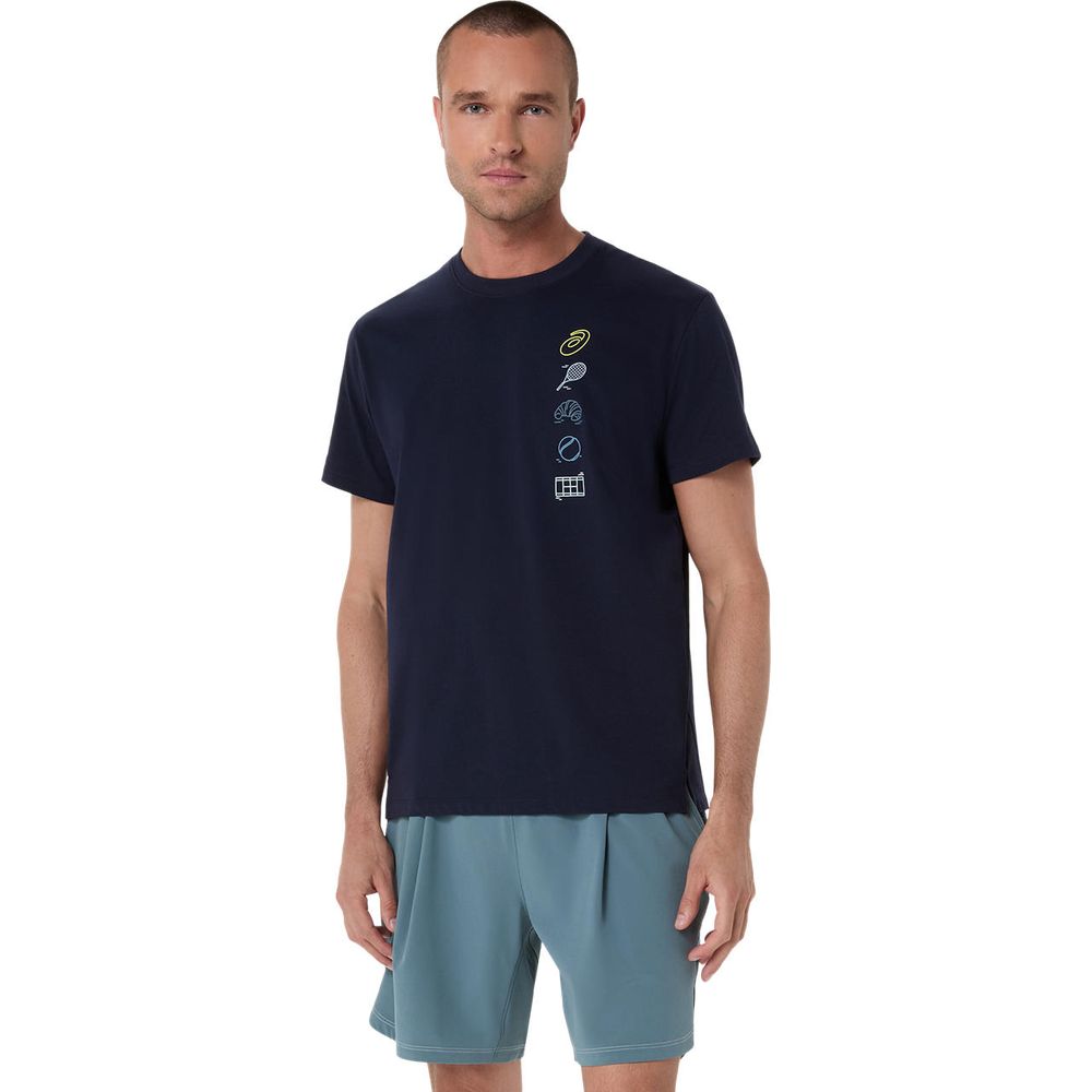 アシックス asics テニスウェア メンズ   グラフィックＴシャツ 2041A351-401 2026SS