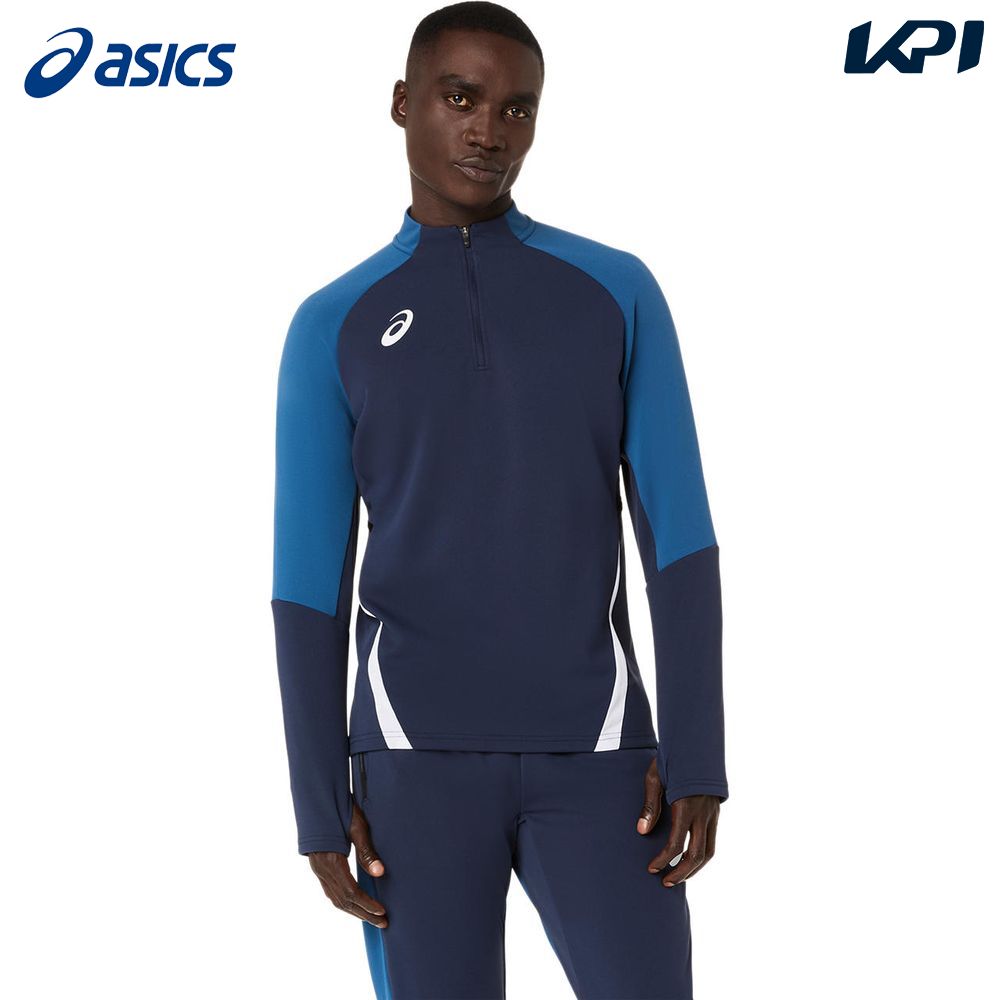 ASICS（アシックス） サッカーウェア メンズ ハーフジップニットシャツ