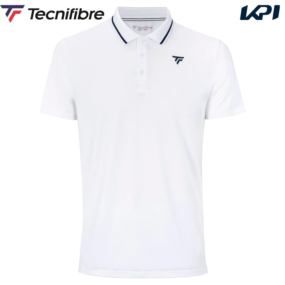 テクニファイバー Tecnifibre テニスウェア メンズ   Tecnifibre Textile  TEAM TECH POLO WHITE  チーム テック ポロシャツ 22POLOWH 2026SS