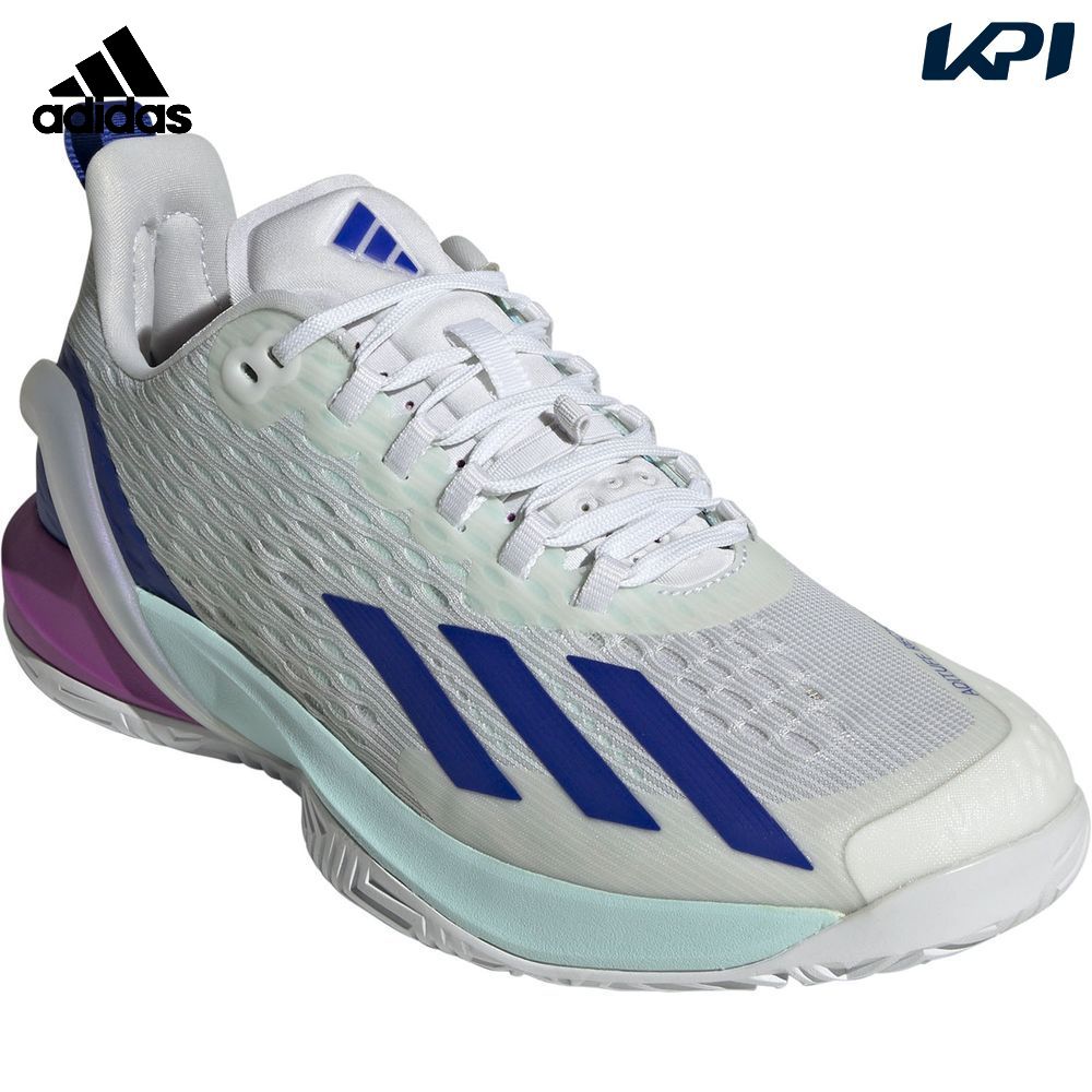 オカジ　adidas adizero テニスシューズ 青/白/オレンジ 楽天市場】テニスシューズ アディダス（カラーブルー）の通販