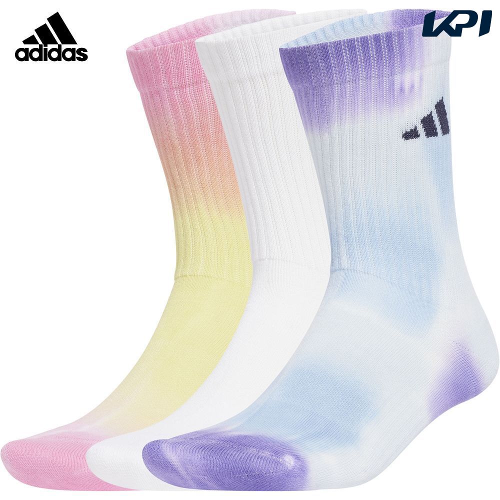 アディダス adidas マルチSPアクセサリー ユニセックス   タイダイソックス 3足組 KQI39