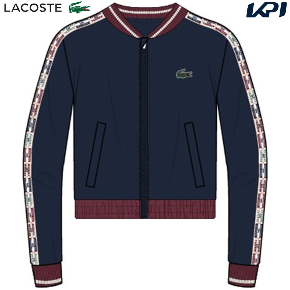 ラコステ LACOSTE テニスウェア レディース スリーブテーピングジップジャケット BF1026 99 166 2023FW 『即日出荷』 :BF1026 99 166:KPI24