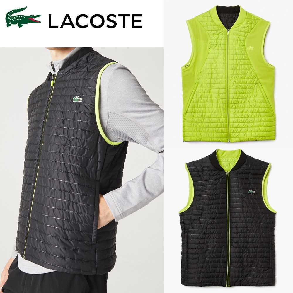 ラコステ LACOSTE テニスウェア メンズ ブルゾン リバーシブルパッデッドベスト BH9266L 2022FW『即日出荷』｜kpi24