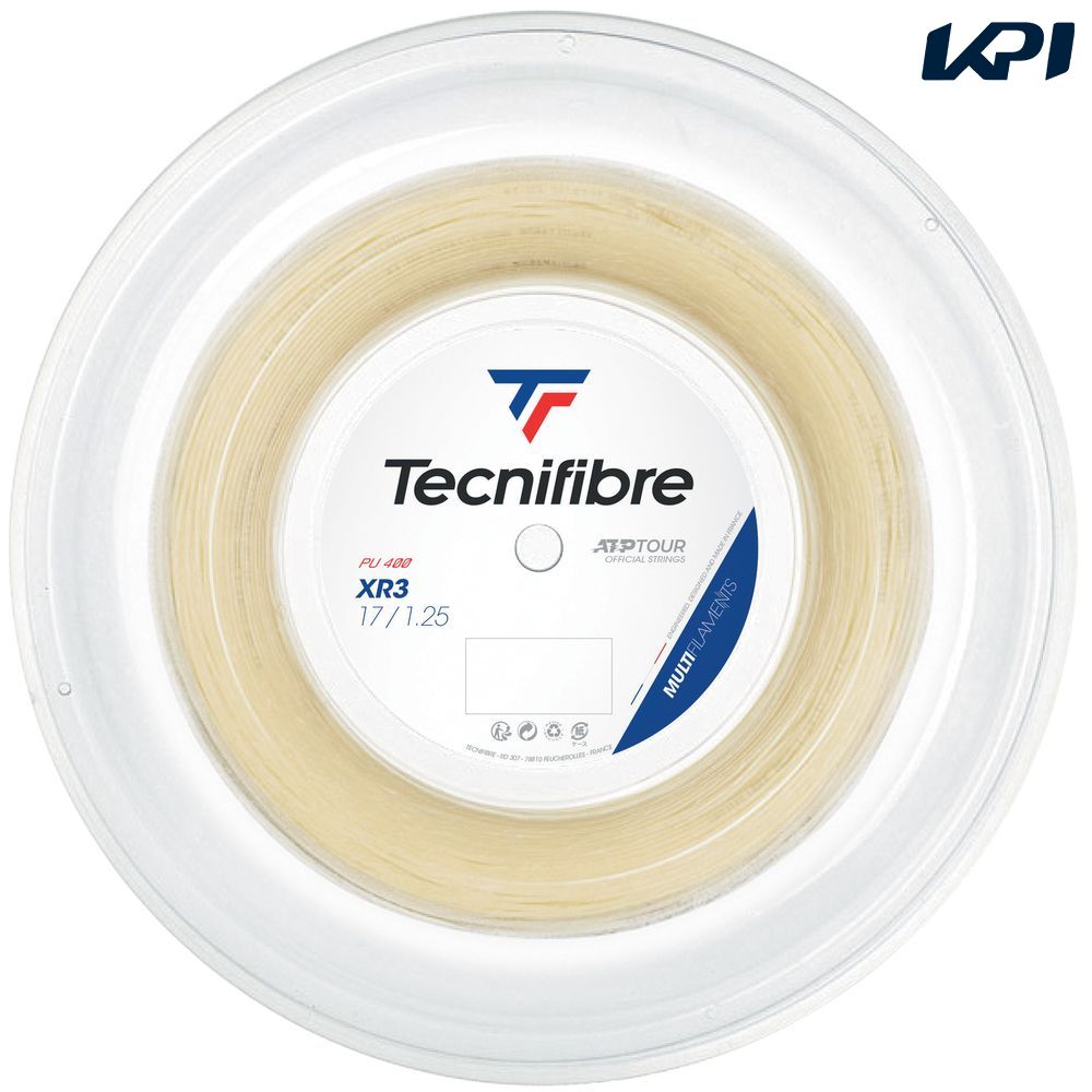 『即日出荷』テクニファイバー Tecnifibre テニスガット・ストリング  XR3 エックスアール3  1.25mm  200mロール TFR215 TFSR202｜KPI24