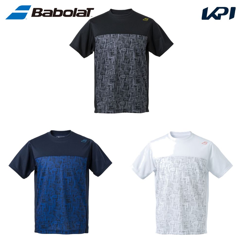 バボラ Babolat テニスウェア ユニセックス   PURE SHORT SLEEVE SHIRT 半袖Tシャツ BUP4504 2024SS｜kpi24