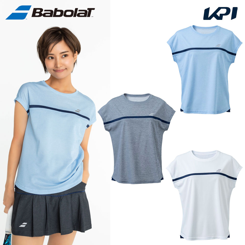 バボラ Babolat テニスウェア レディース   PURE SHORT SLEEVE SHIRT 半袖Tシャツ BWG4325 2024SS