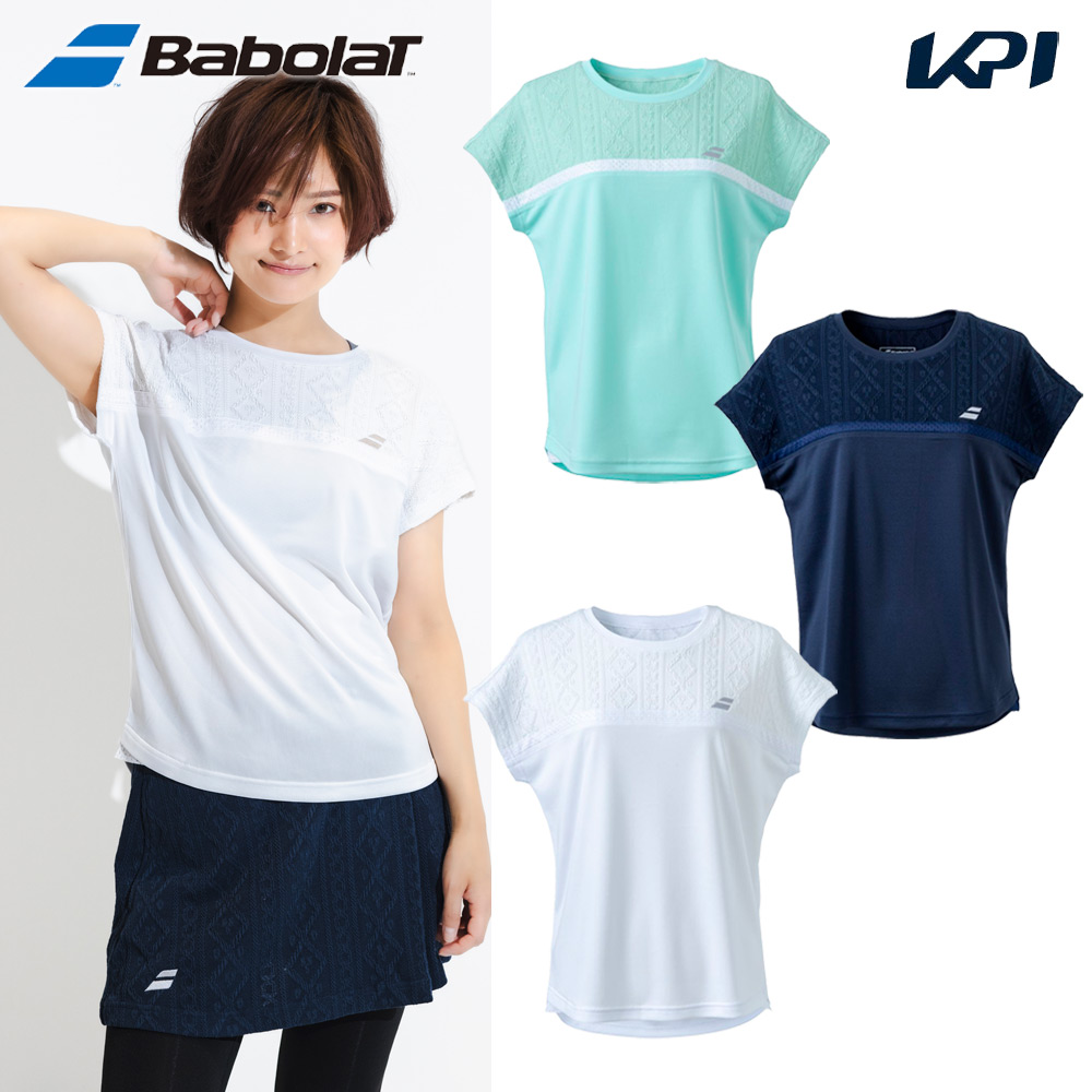 バボラ Babolat テニスウェア レディース   PURE ショートスリーブシャツ BWG4375 2024FW
