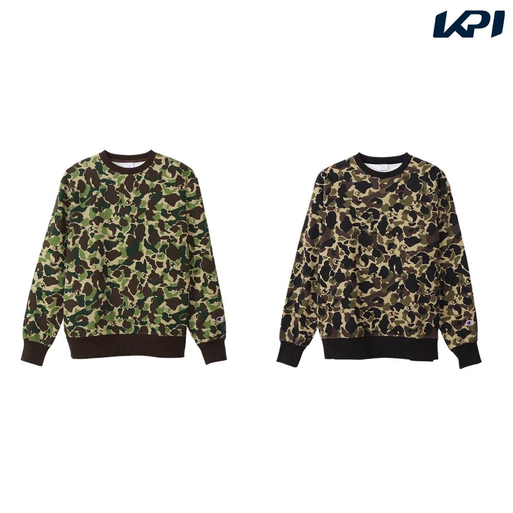 Hanes カジュアルウェア メンズ ＣＡＭＯ　ＣＲＥＷＮＥＣＫ　ＳＷ カモクルーネックスウェットシャツ C3-Y001 2023FW