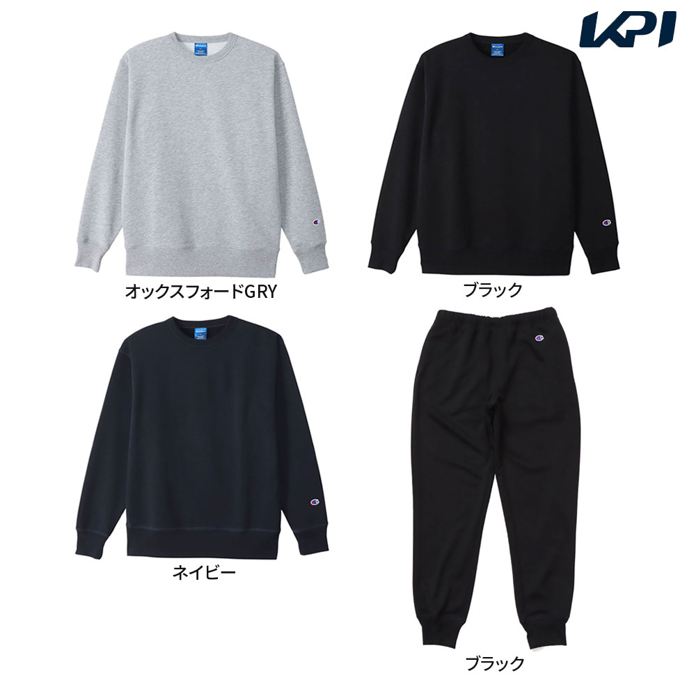 チャンピオン Champion マルチSPウェア ユニセックス   「上下セット」SWEATSHIRT C3XS060＋パンツC3XS253 ブラック  C3XS060-C3XS253-090 2023SS