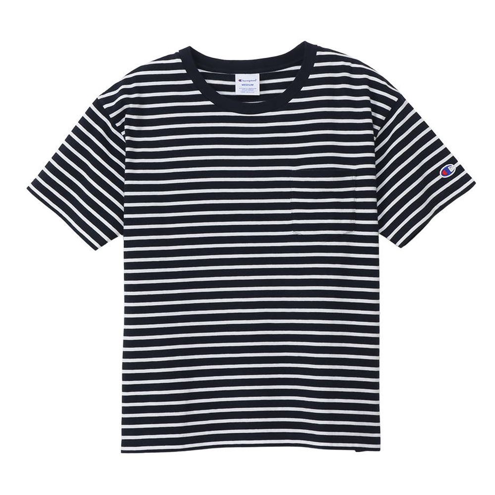 Hanes カジュアルウェア レディース BORDER POCKET T- CW-X343 2023SS |  | 02