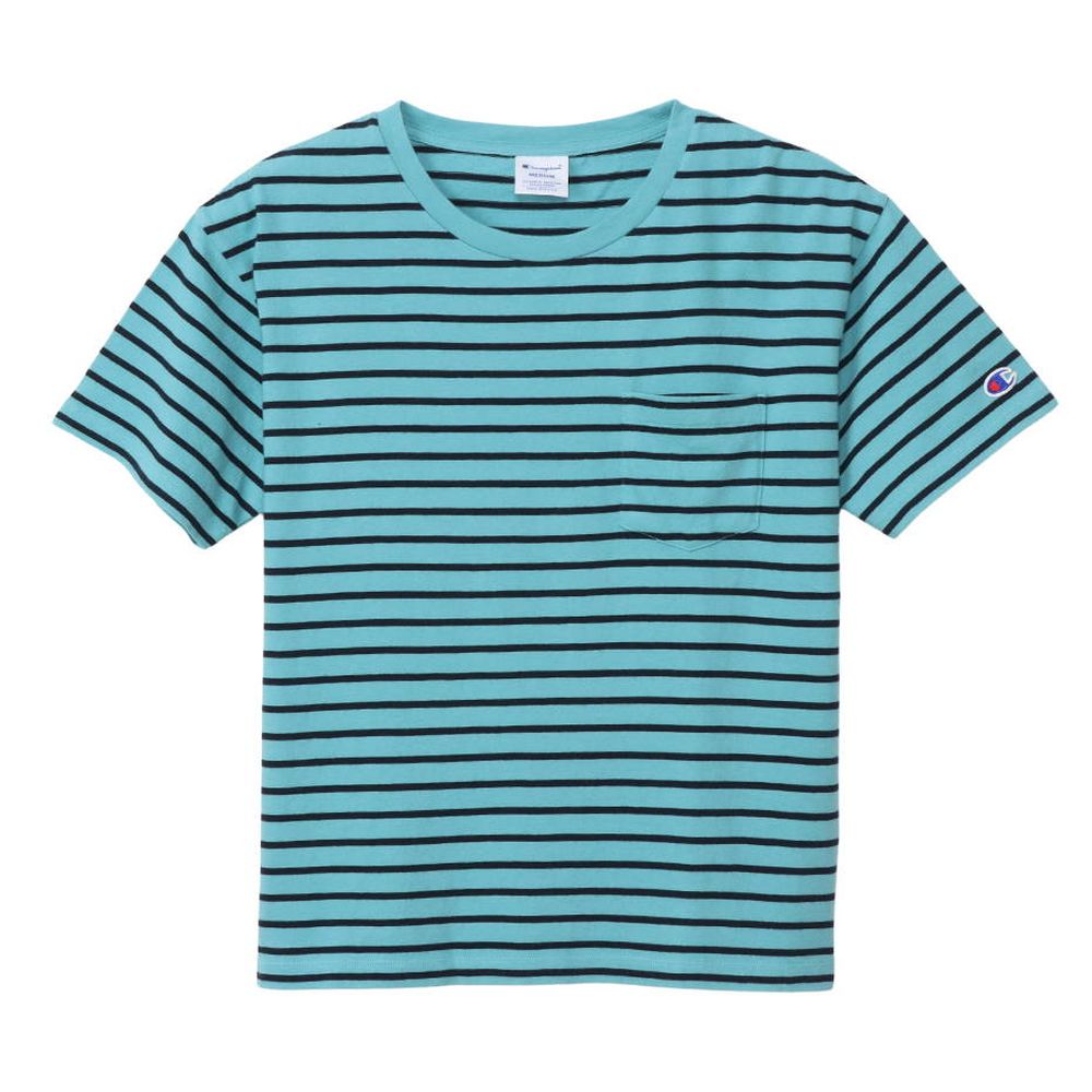 Hanes カジュアルウェア レディース BORDER POCKET T- CW-X343 2023SS |  | 03