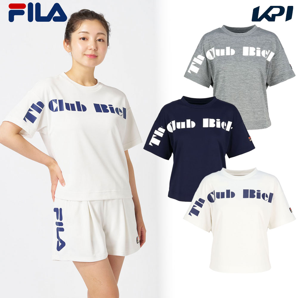 フィラ FILA テニスウェア レディース   グラフィックＴシャツ CZ6FGW011 2026FW