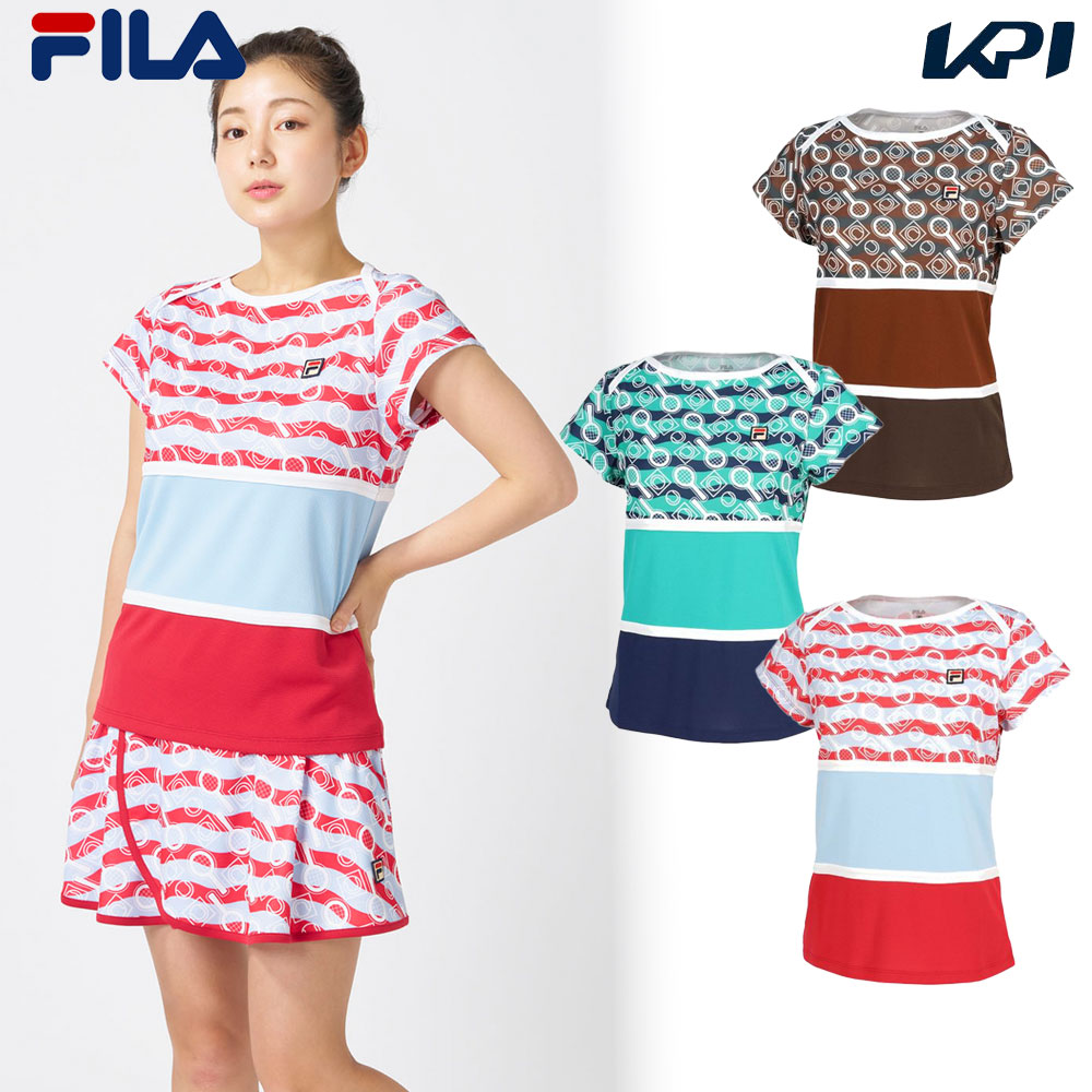 フィラ FILA テニスウェア レディース   ゲームシャツ CZ6FGW016 2026FW
