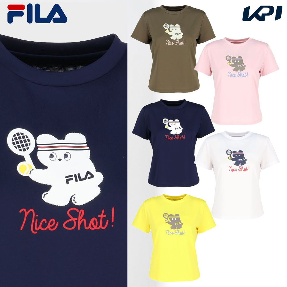 フィラ FILA テニスウェア レディース   グラフィックＴシャツ CZ6FGW026 2026FW