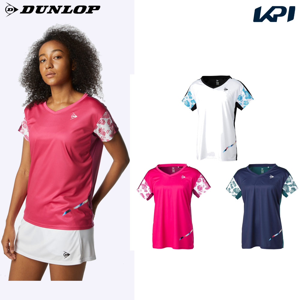 ダンロップ DUNLOP テニスウェア レディース GAME SHIRT ゲームシャツ DAP-1322W 2023SS｜kpi24