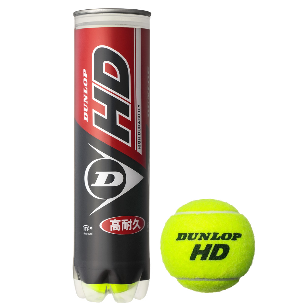 「365日出荷」ダンロップ DUNLOP 硬式テニスボール ダンロップ HD　DUNLOP HD 1缶 DHDA4TIN 『即日出荷』｜kpi24