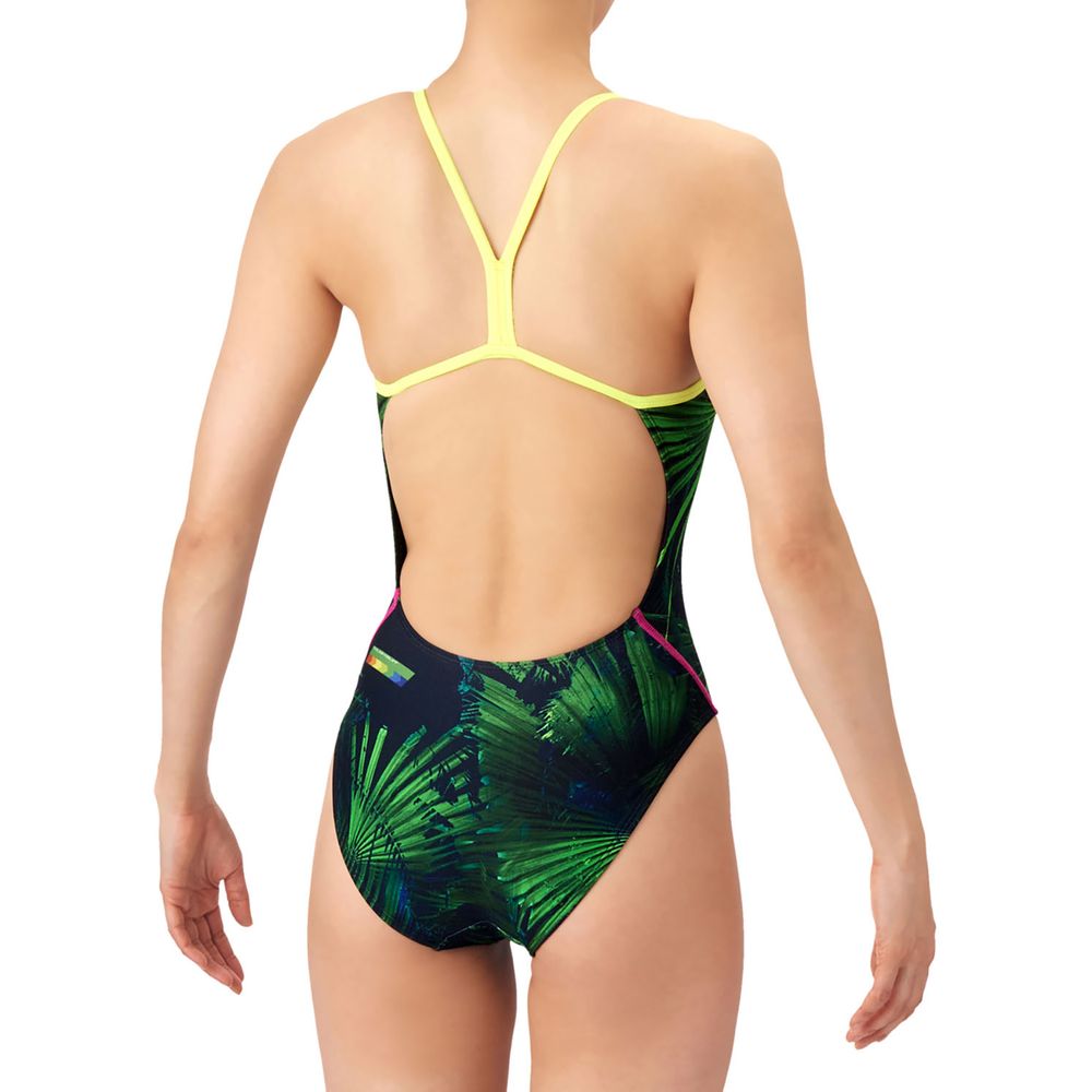 アリーナ ARENA 水泳水着 レディース   トレーニングワンピース オープンバック  AS6SWM21Lの画像