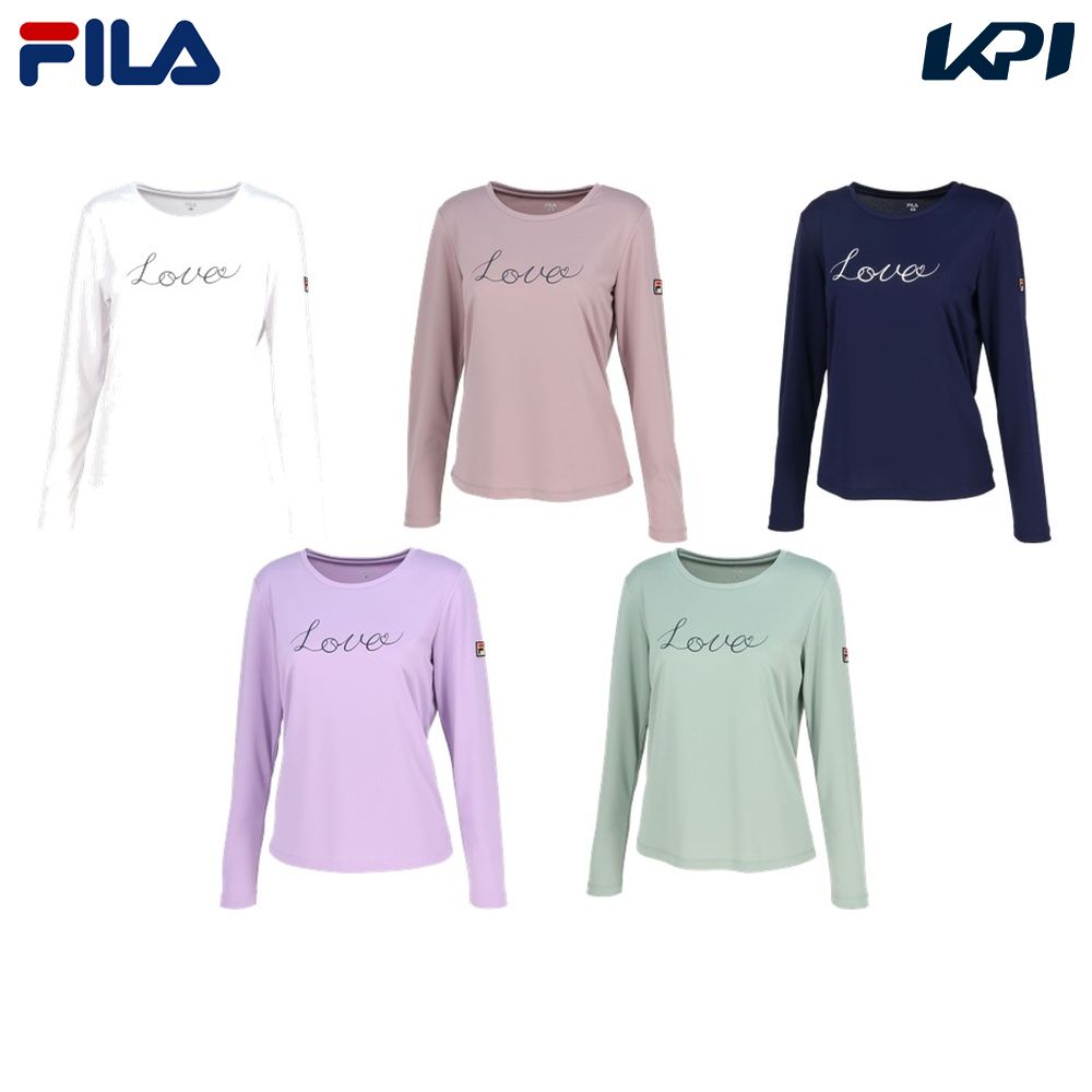 フィラ FILA テニスウェア レディース   ロングスリーブグラフィックTシャツ EL0023 2025SS