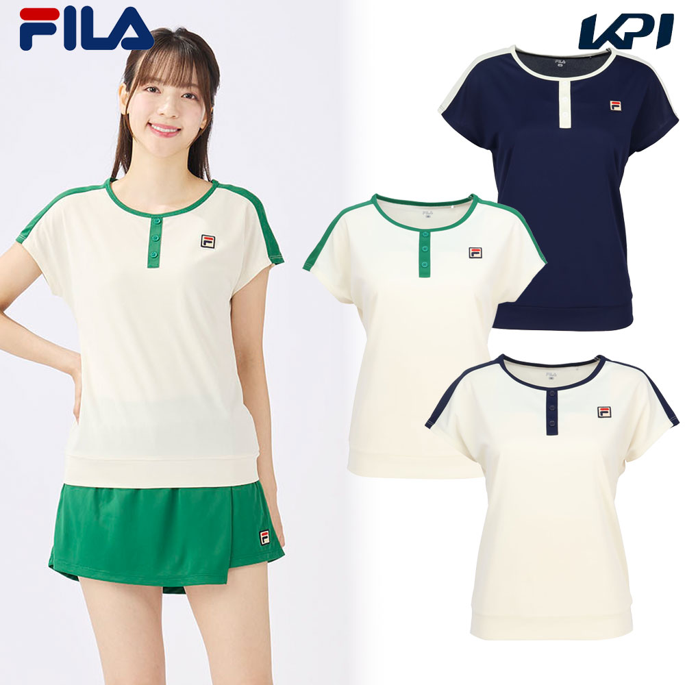 フィラ FILA テニスウェア レディース   ゲームシャツ EL0037 2025SS