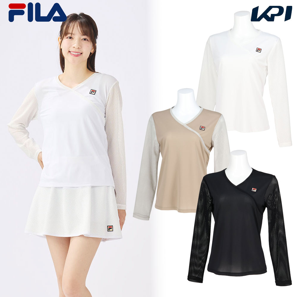 フィラ FILA テニスウェア レディース   ロングスリーブシャツ EL0056 2025SS｜KPI24