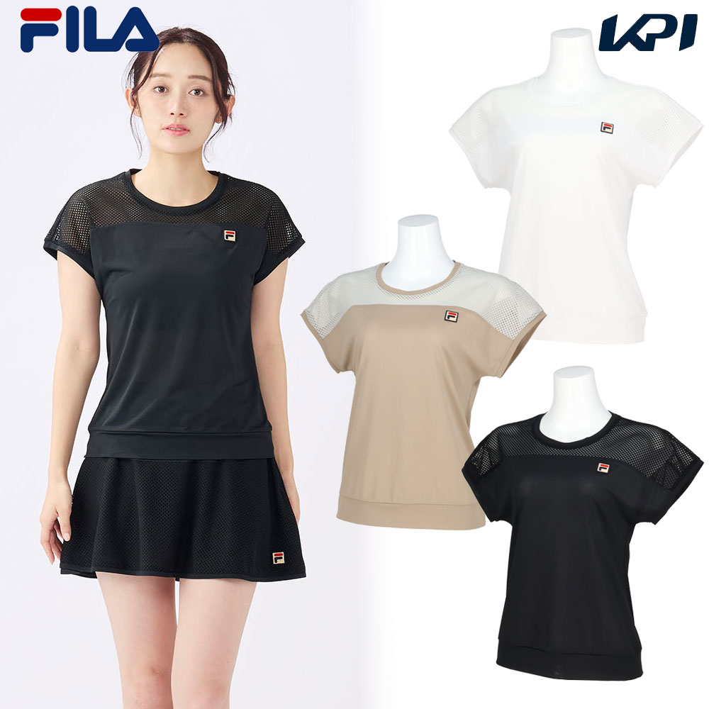 フィラ FILA テニスウェア ゲームシャツ 2025SS FILA テニスウェアレディース 2025 フィラ ゲームシャツ
