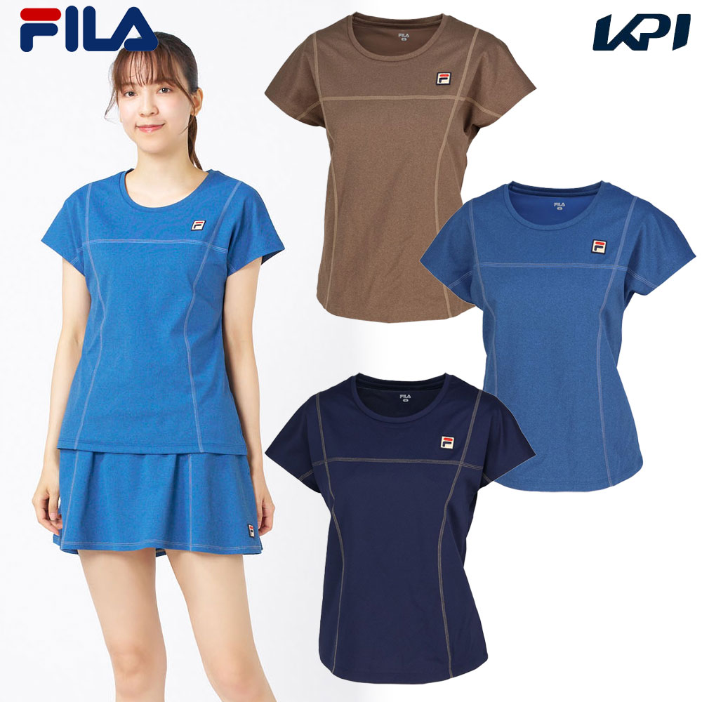 【 FILA】 テニスウェア レディース ゲームシャツ 2025SS　M　完売品 フィラ FILA テニスウェア レディース ゲームシャツ EL0063