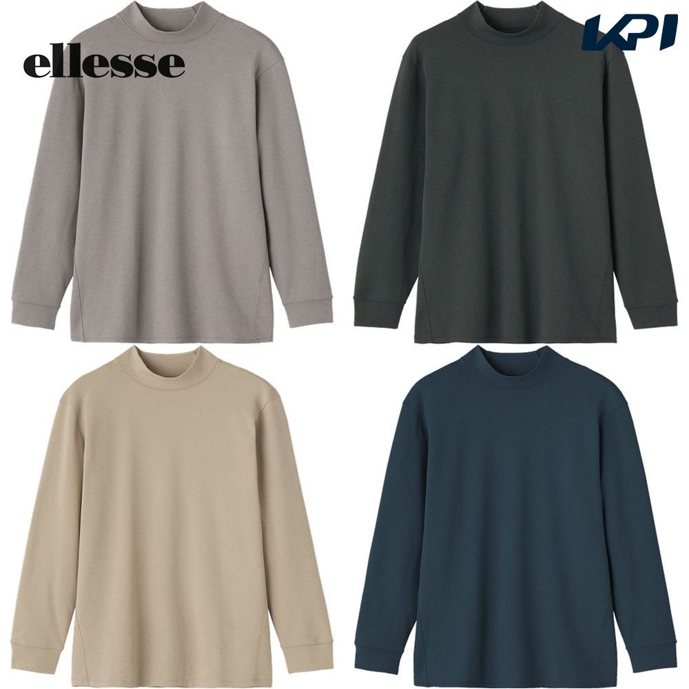 エレッセ Ellesse テニスウェア ユニセックス Medium Thickness L/S Mock Neck Shirt EU323151 2023FW :EU323151:KPI24