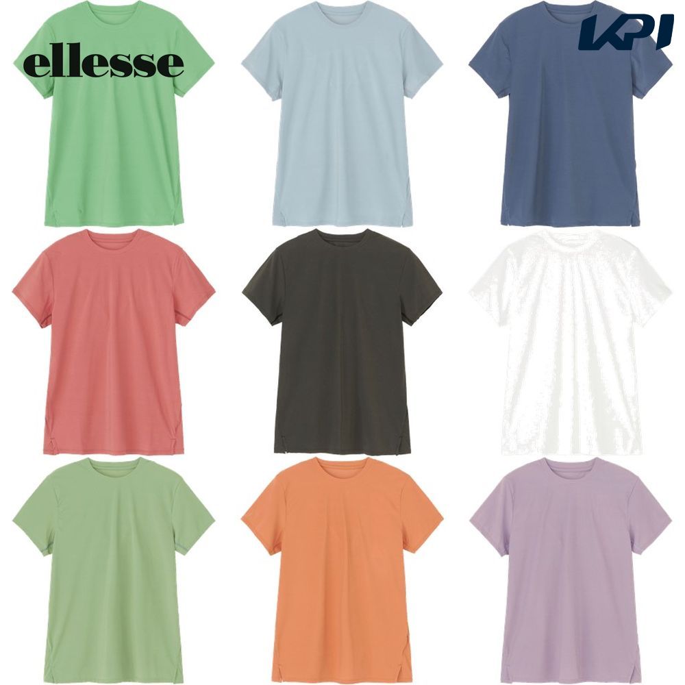エレッセ Ellesse テニスウェア レディース ウェールベンチレーションショートスリーブシャツ EW023101 2023FW｜kpi24