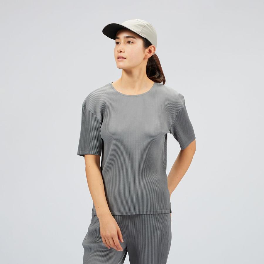 エレッセ Ellesse テニスウェア レディース フロウプリーツショートスリーブティ EW023107 2023SS エレッセ Ellesse テニスウェア レディース フロウプリーツショートスリーブティ EW023107 2023SS