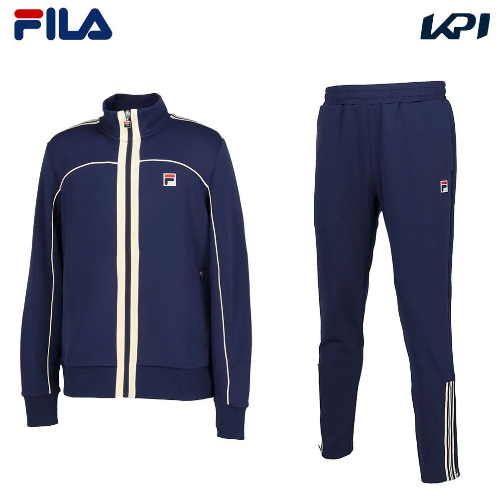 フィラ FILA テニスウェア メンズ 「上下セット」トラックジャケット FBM5055＋パンツFBM5056 KPI限定モデル FBM5055 FBM5056 2023FW『即日出荷』 :FBM5055 FBM5056:KPI24