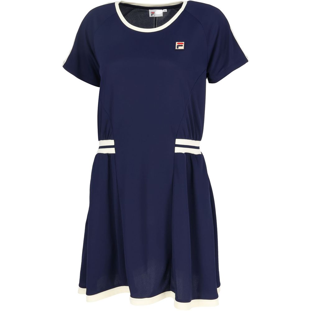 テニス】スクエアドット Vネックワンピース レディース|FILA